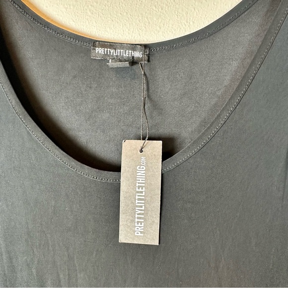 PrettyLittleThing Women's Black Slinky Maternity Jumpsuit Bumpsuit Lounge Cozy - Picture 5 of 10